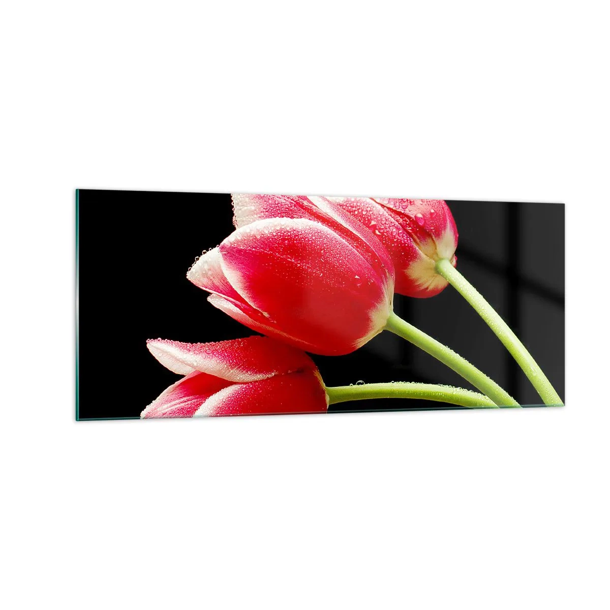 Quadro em vidro - A promessa do amor puro - 100x40 cm