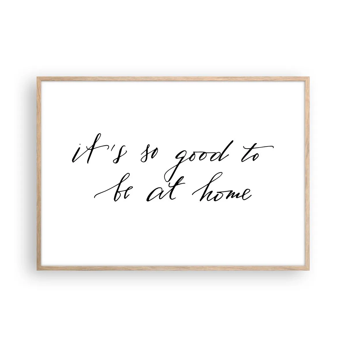 Pôster com moldura de carvalho claro - Toda a verdade - 100x70 cm