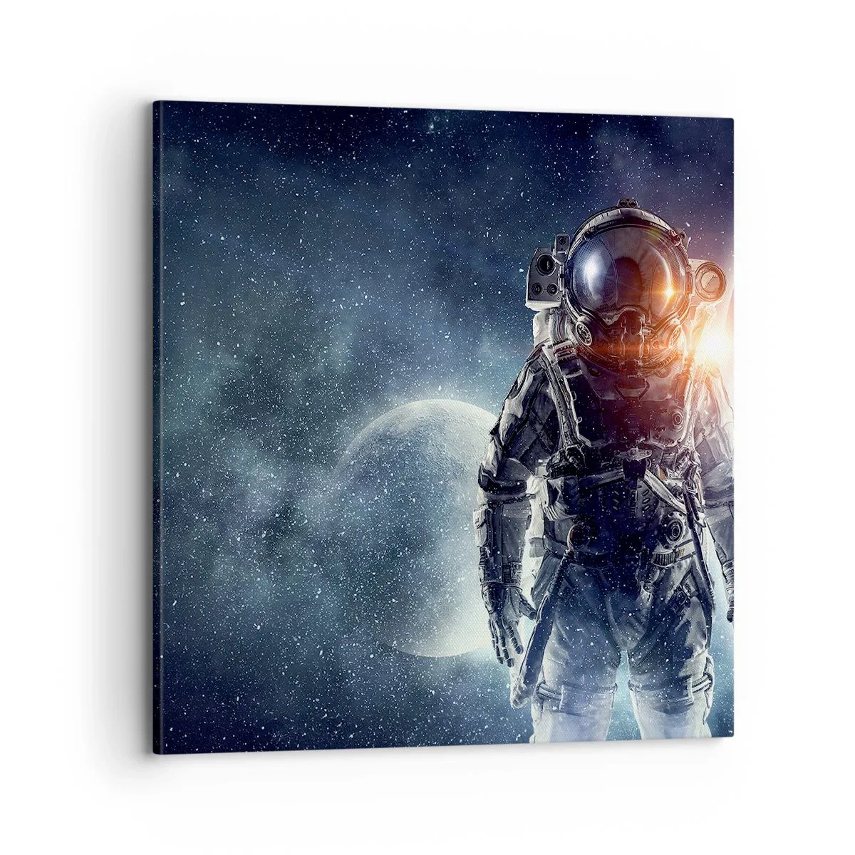 Quadro em tela - Aventura espacial - 70x70 cm