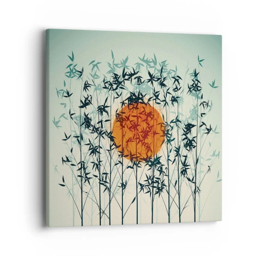 Quadro em tela - Sol japonês - 40x40 cm