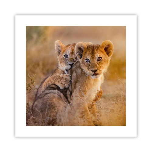 Pôster - Não perturbe! Estamos a divertir-nos - 40x40 cm