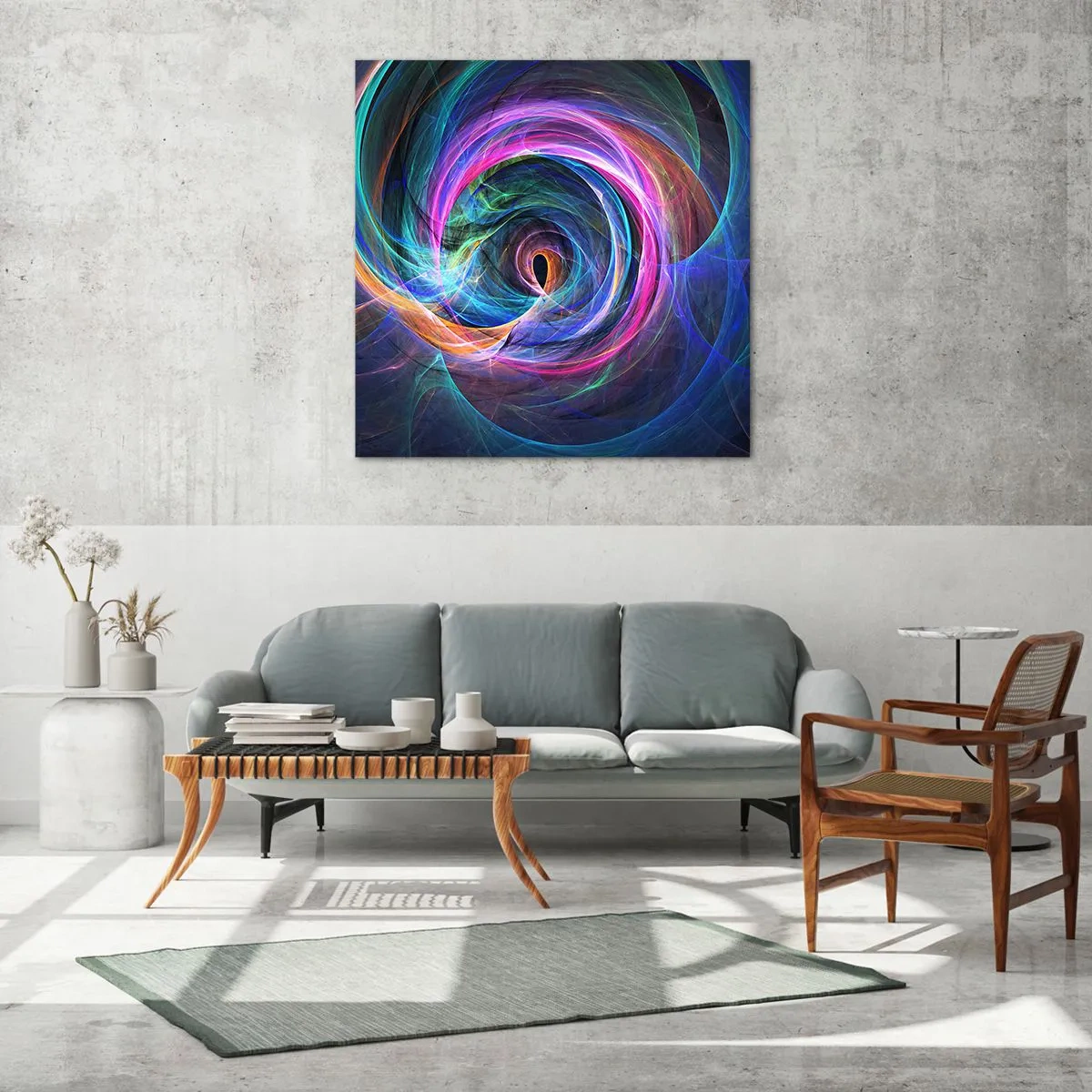 Quadro em vidro - Para onde quer me levar? - 70x70 cm