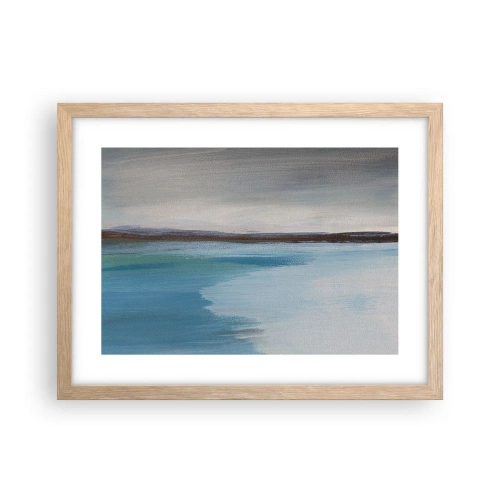 Pôster com moldura de carvalho claro - Paisagem horizontal - 40x30 cm