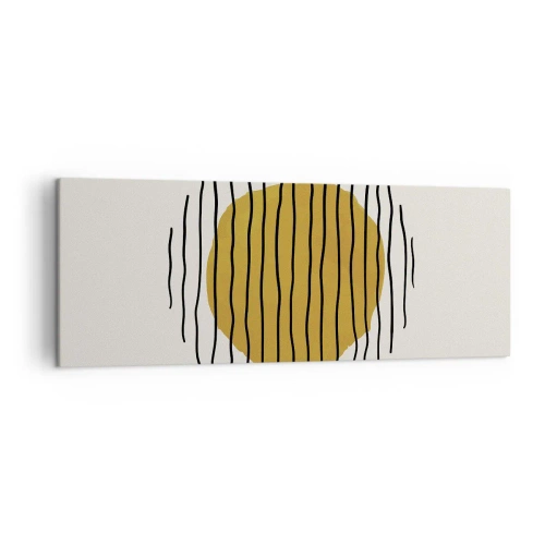 Quadro em tela - Abstração a tremer com o calor - 140x50 cm