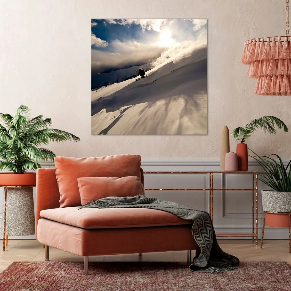 Quadro em tela - O desafio das montanhas - 70x70 cm