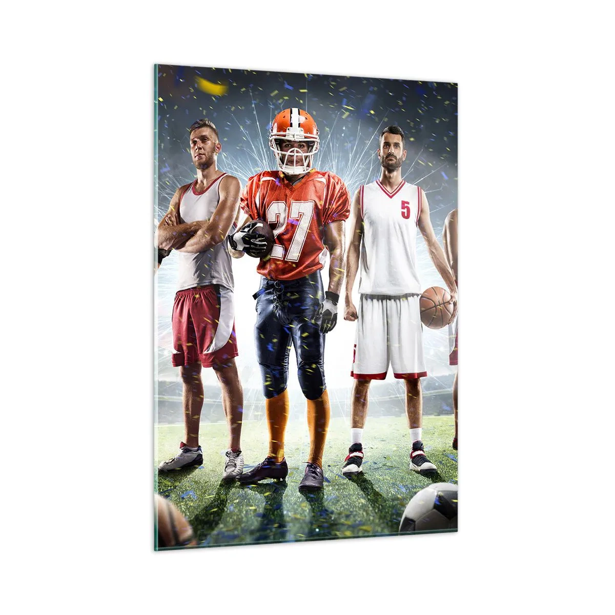 Quadro em vidro - Gladiadores dos campos - 50x70 cm