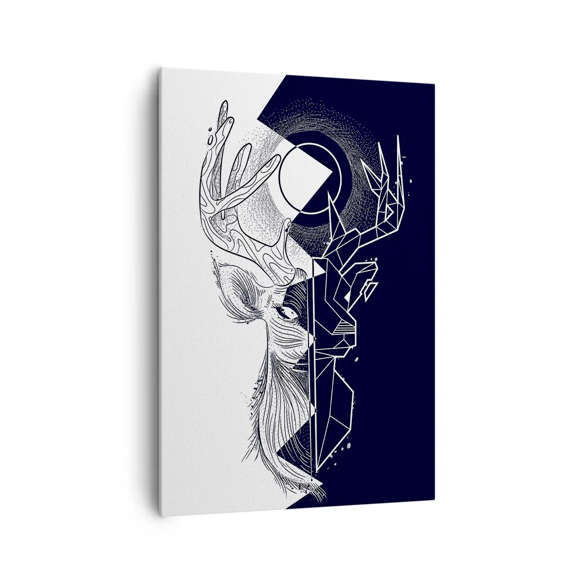 Quadro em tela - Luta e unidade dos opostos - 70x100 cm