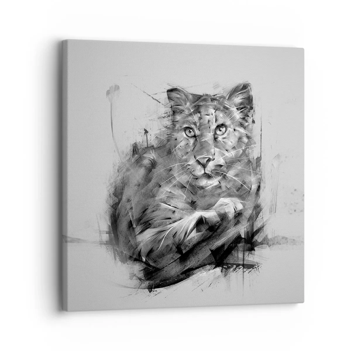 Quadro em tela - Sim, estou a ouvir atentamente - 30x30 cm