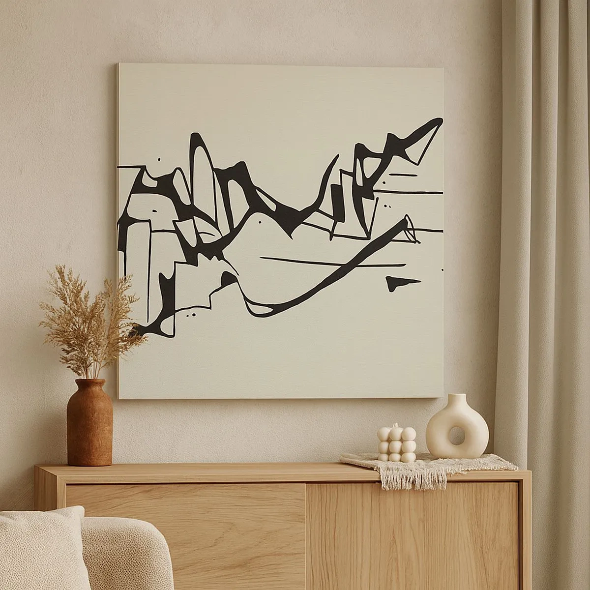 Quadro em tela - Talvez uma paisagem - 30x30 cm