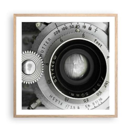 Pôster com moldura de carvalho claro - Uma história sobre Hollywood - 60x60 cm