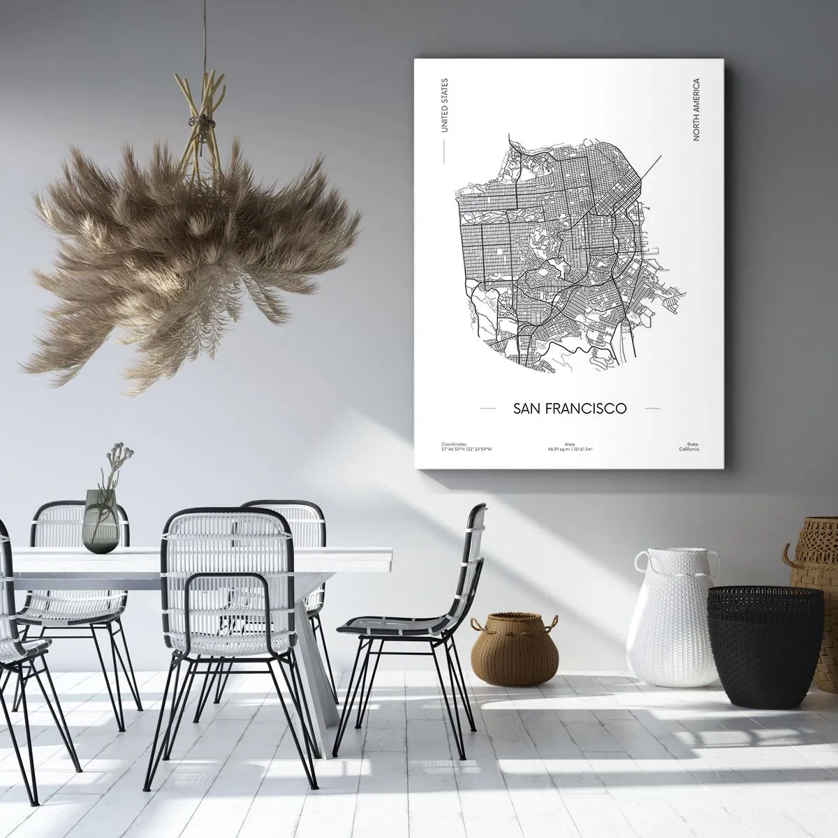 Quadro em tela - Anatomia de São Francisco - 80x120 cm