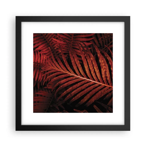 Pôster com moldura preta - O calor da vida - 30x30 cm