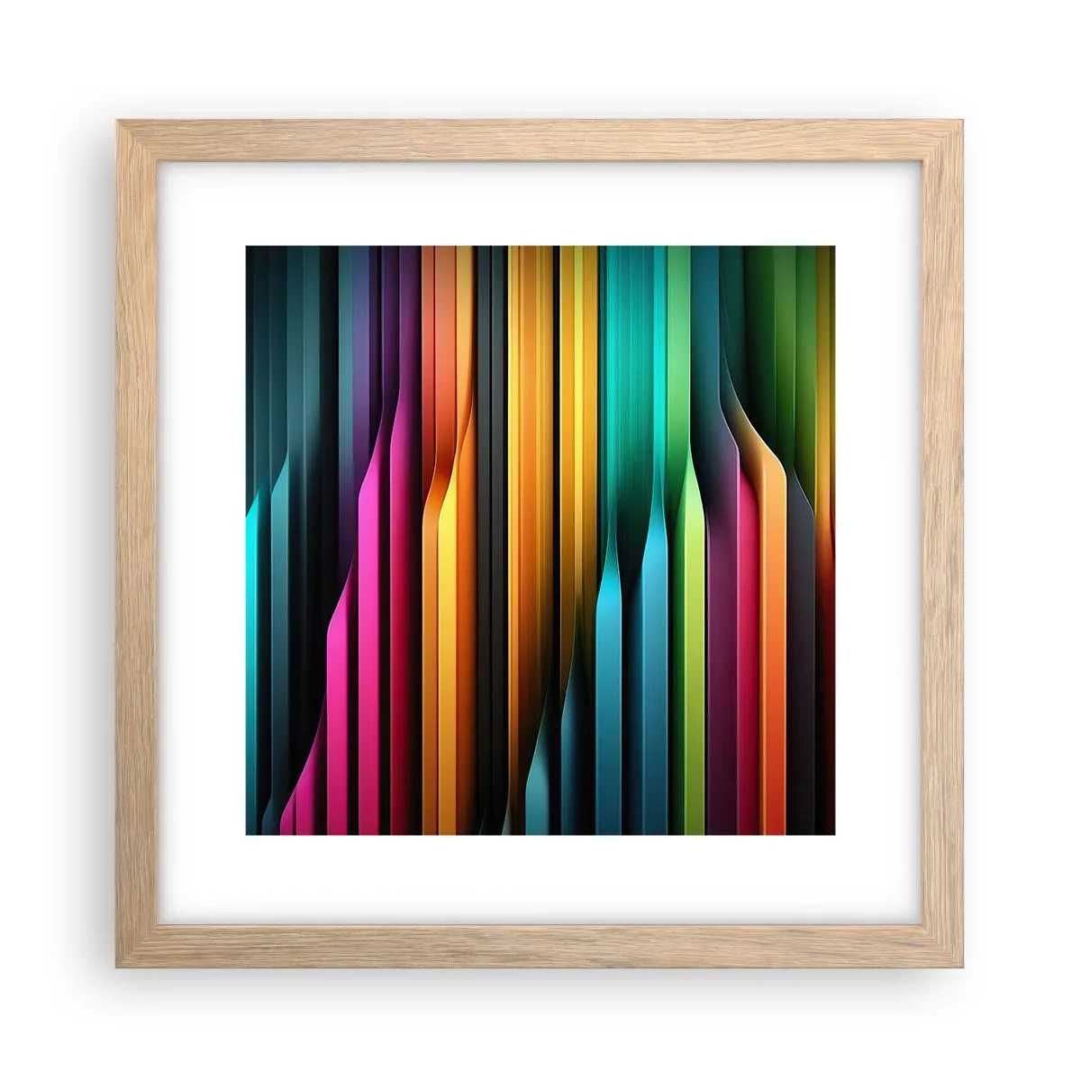 Pôster com moldura de carvalho claro - Um órgão de luz - 30x30 cm