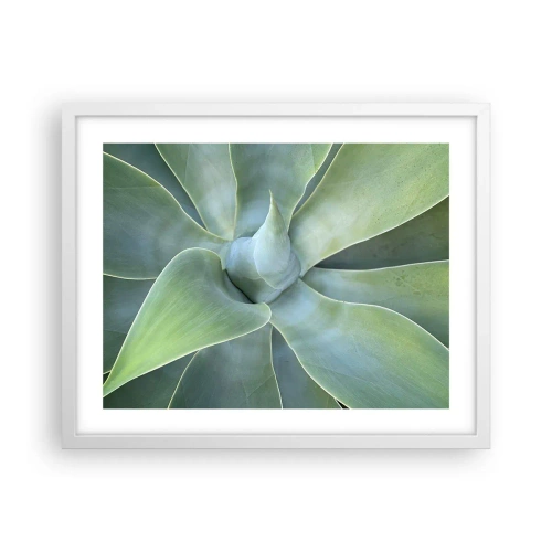 Pôster em moldura branca - O nascimento da vegetação - 50x40 cm