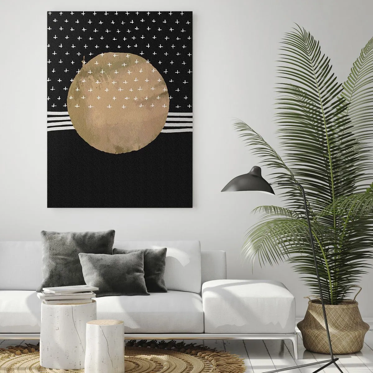 Quadro em vidro - Composição: bandeira da galáxia - 80x120 cm