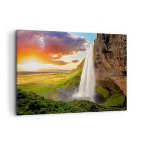 Quadro em tela - A plenitude do Verão islandês - 100x70 cm