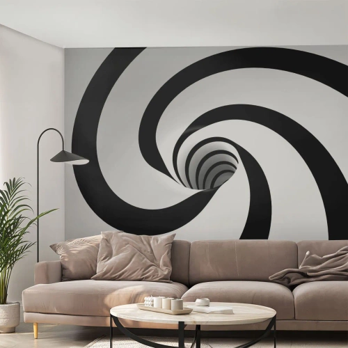 Papel de Parede Autocolante Deluxe Sticker - Deixar levar-se pelo vórtice - Abstração, 3D, Vórtice - 350x256 cm