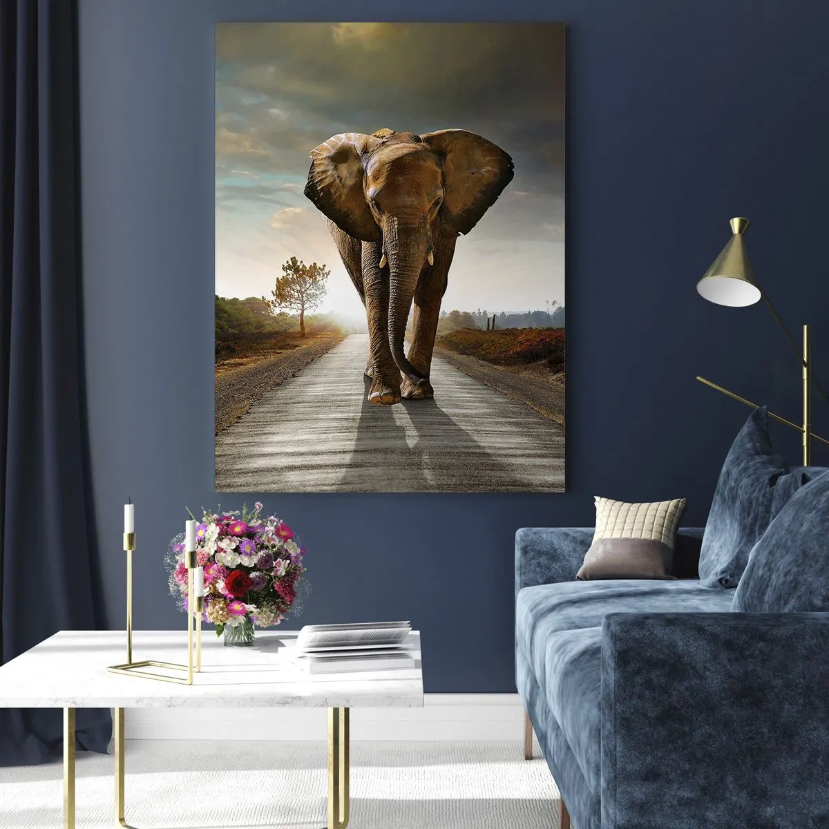 Quadro em vidro - Não faz parte da composição da porcela - 70x100 cm