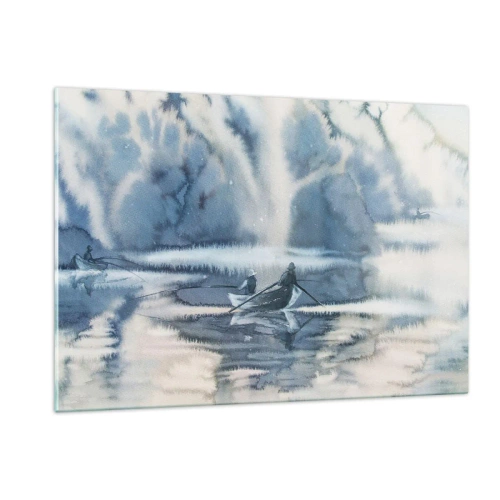 Quadro em vidro - Pescadores no seu paraíso - 120x80 cm