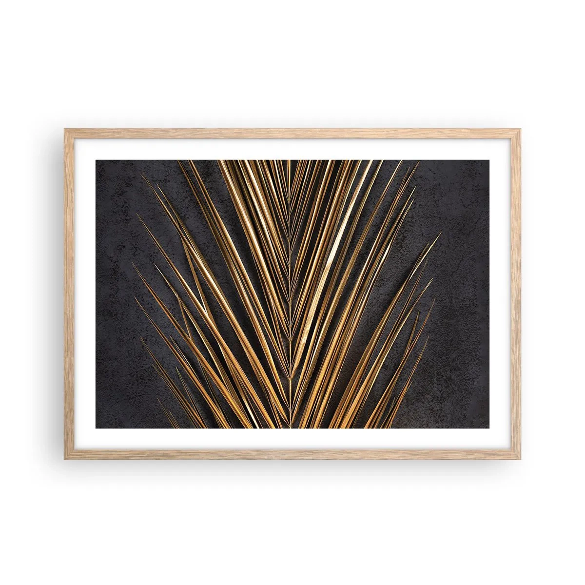 Pôster com moldura de carvalho claro - Ouro dos trópicos - 70x50 cm