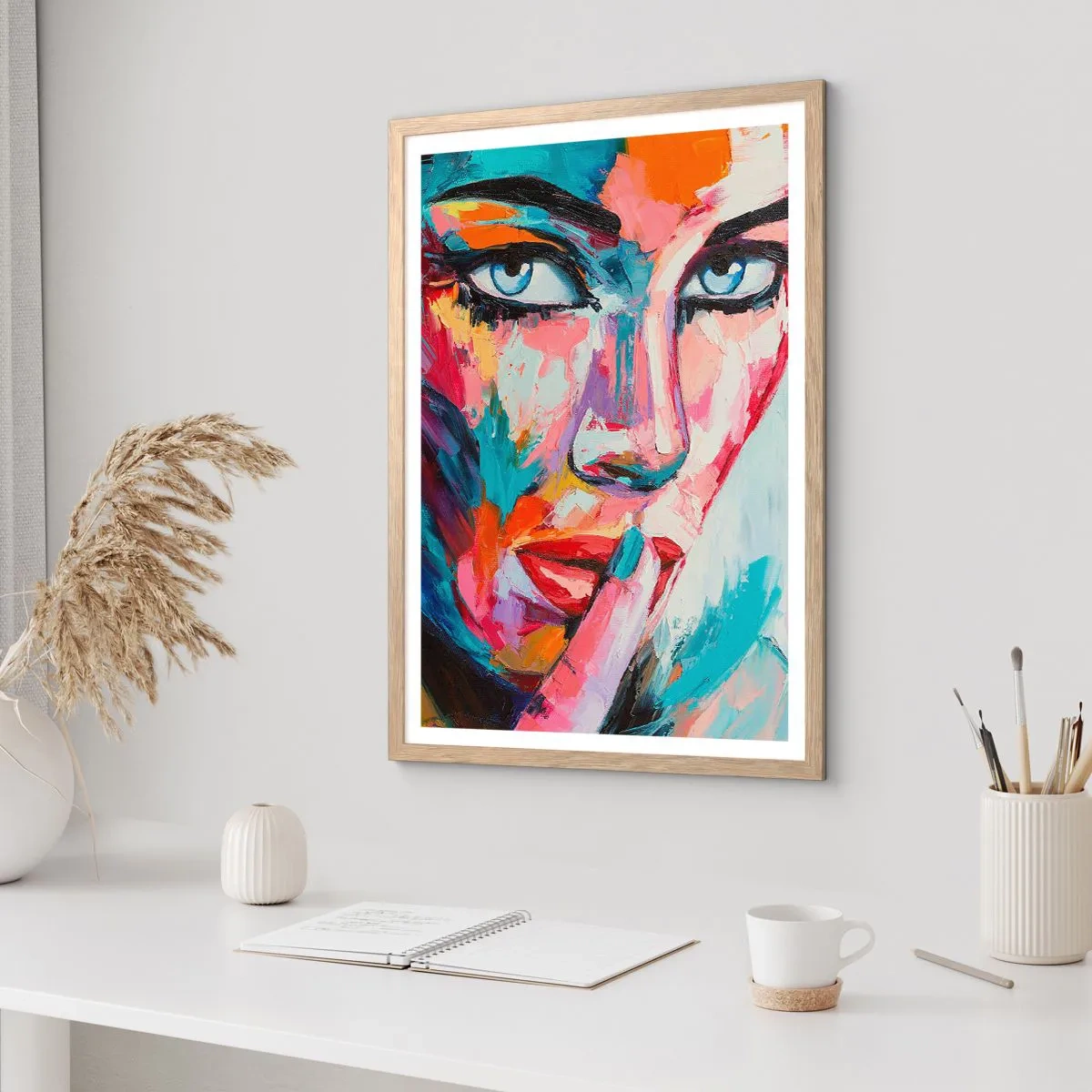 Pôster com moldura de carvalho claro - O nosso primeiro segredo - 50x70 cm