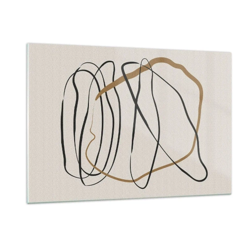 Quadro em vidro - Composição – dança em loop - 120x80 cm