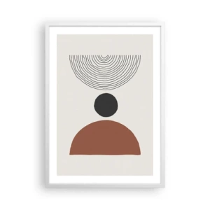 Pôster em moldura branca - Em destaque - 50x70 cm