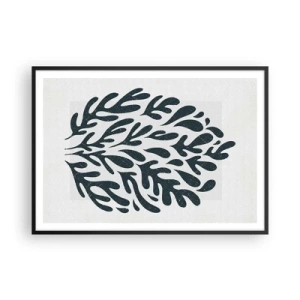Pôster com moldura preta - Formas da natureza - 100x70 cm