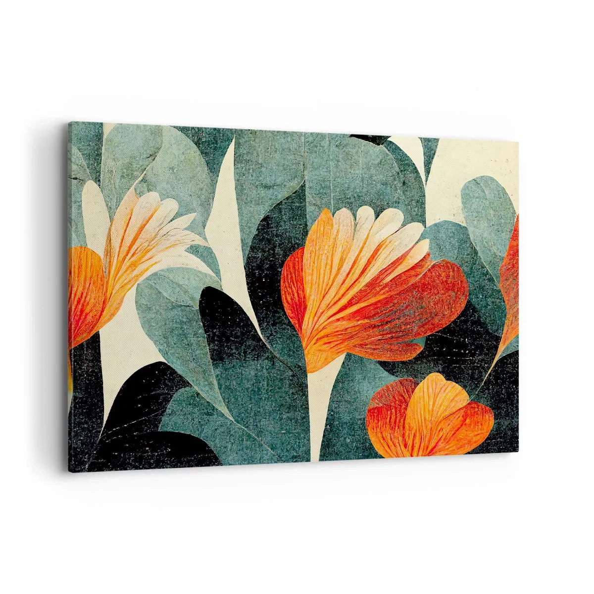 Quadro em tela - O calor dos trópicos e o frescor da vegetação - 100x70 cm