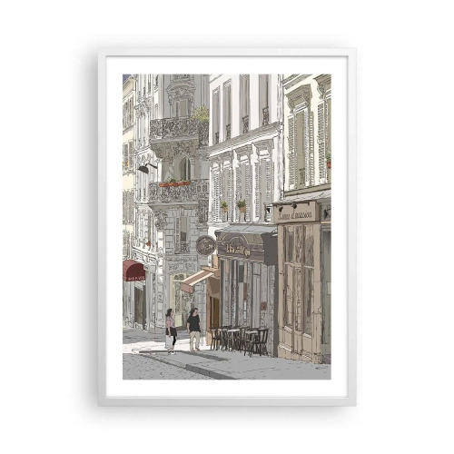 Pôster em moldura branca - Alegrias urbanas - 50x70 cm