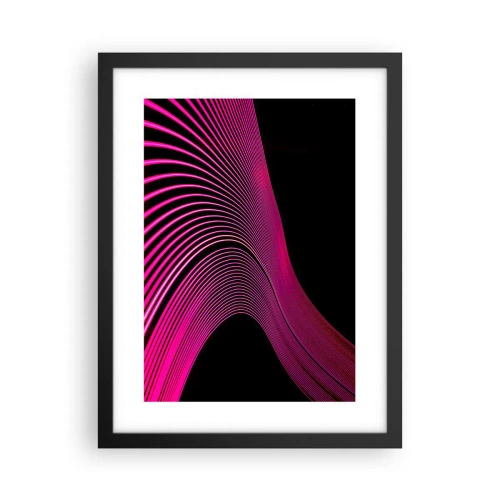 Pôster com moldura preta - Avenida da luz - 30x40 cm