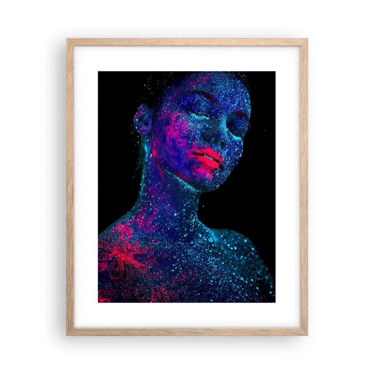 Pôster com moldura de carvalho claro - Na poeira estelar - 40x50 cm