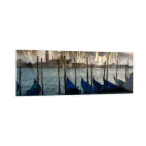 Quadro em vidro - Hora do Carnaval - 90x30 cm