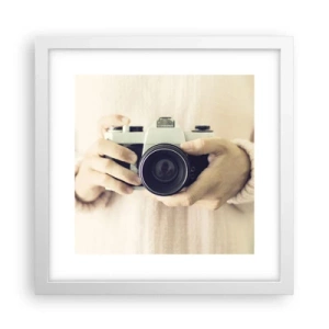 Pôster em moldura branca - Para ver mais... - 30x30 cm