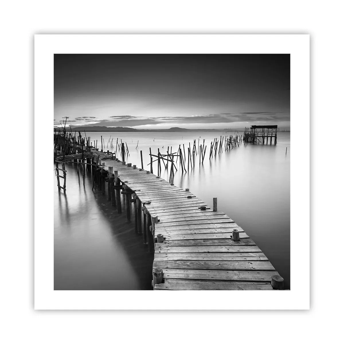 Pôster - A tranquilidade de uma costa esquecida - 50x50 cm