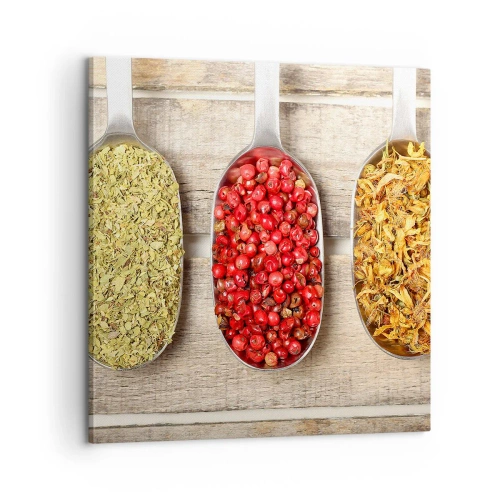 Quadro em tela - Magia da cozinha - 60x60 cm