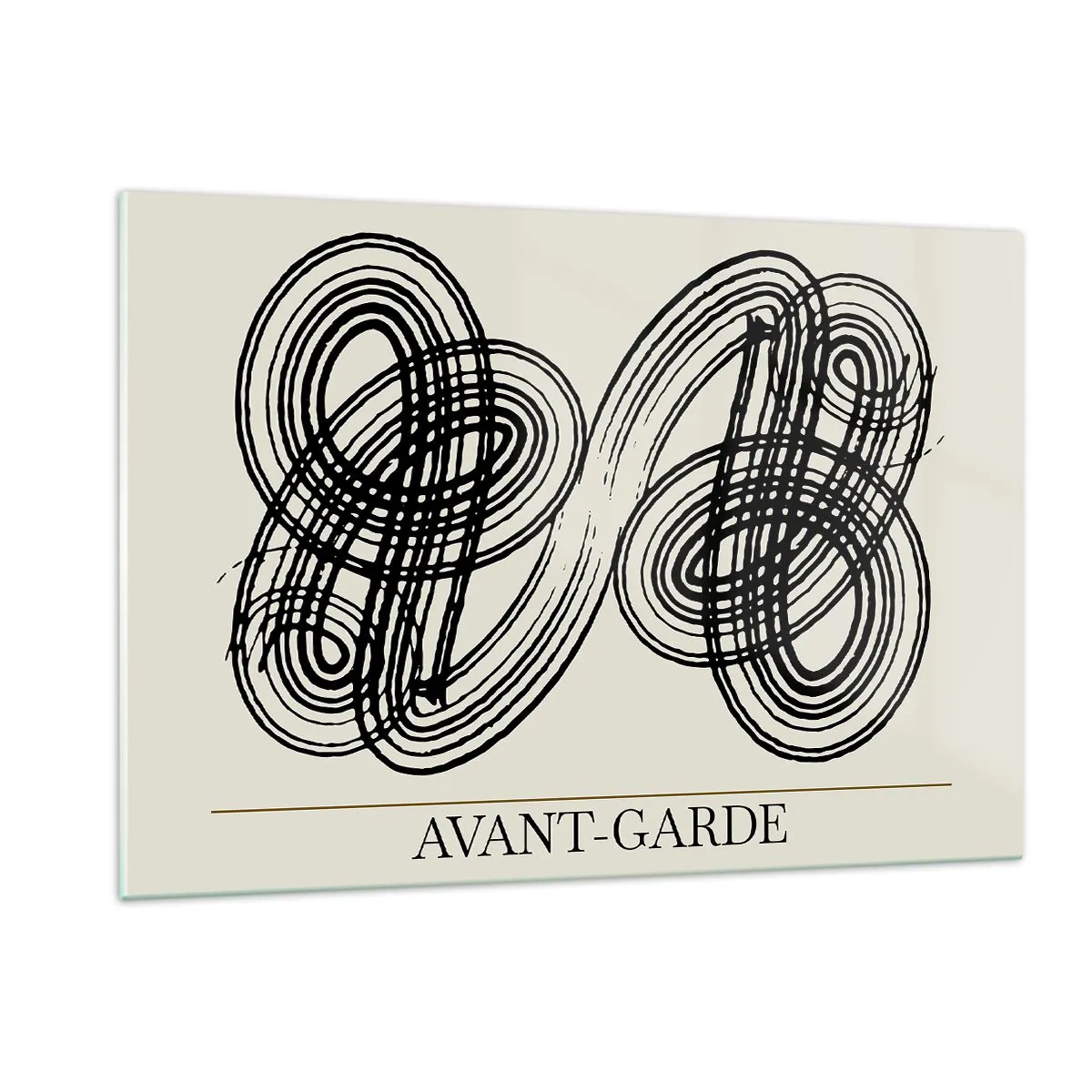 Quadro em vidro - Saiu espontaneamente - 120x80 cm