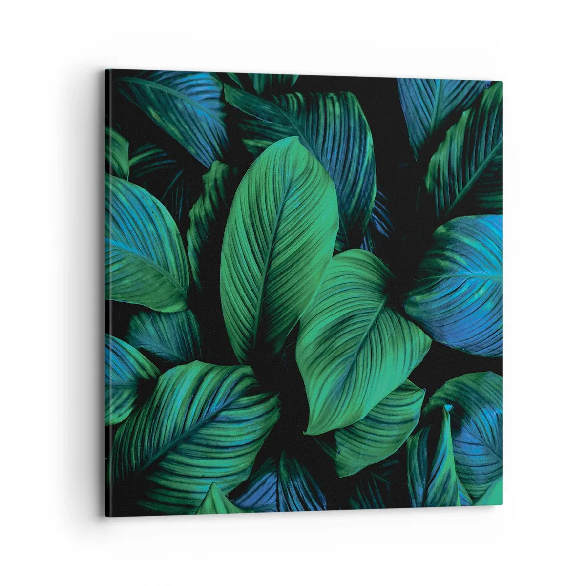 Quadro em tela - Na multidão verde - 70x70 cm