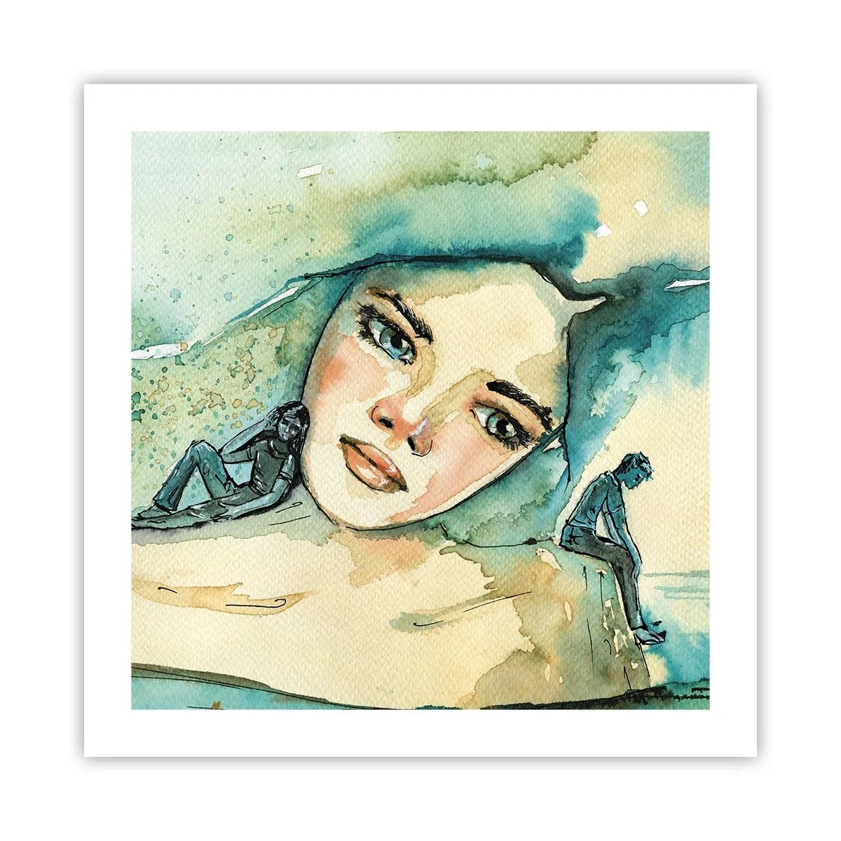 Pôster - Am I blue? - 50x50 cm