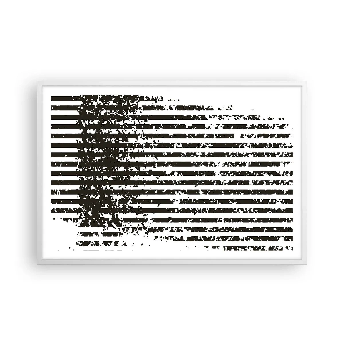 Pôster em moldura branca - Ritmo e ruído - 91x61 cm