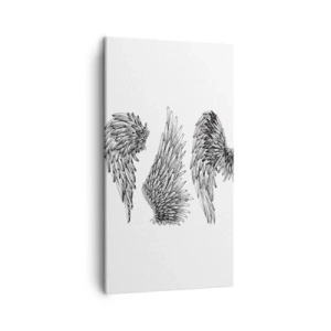 Quadro em tela - Você também pode se tornar um anjo - 45x80 cm