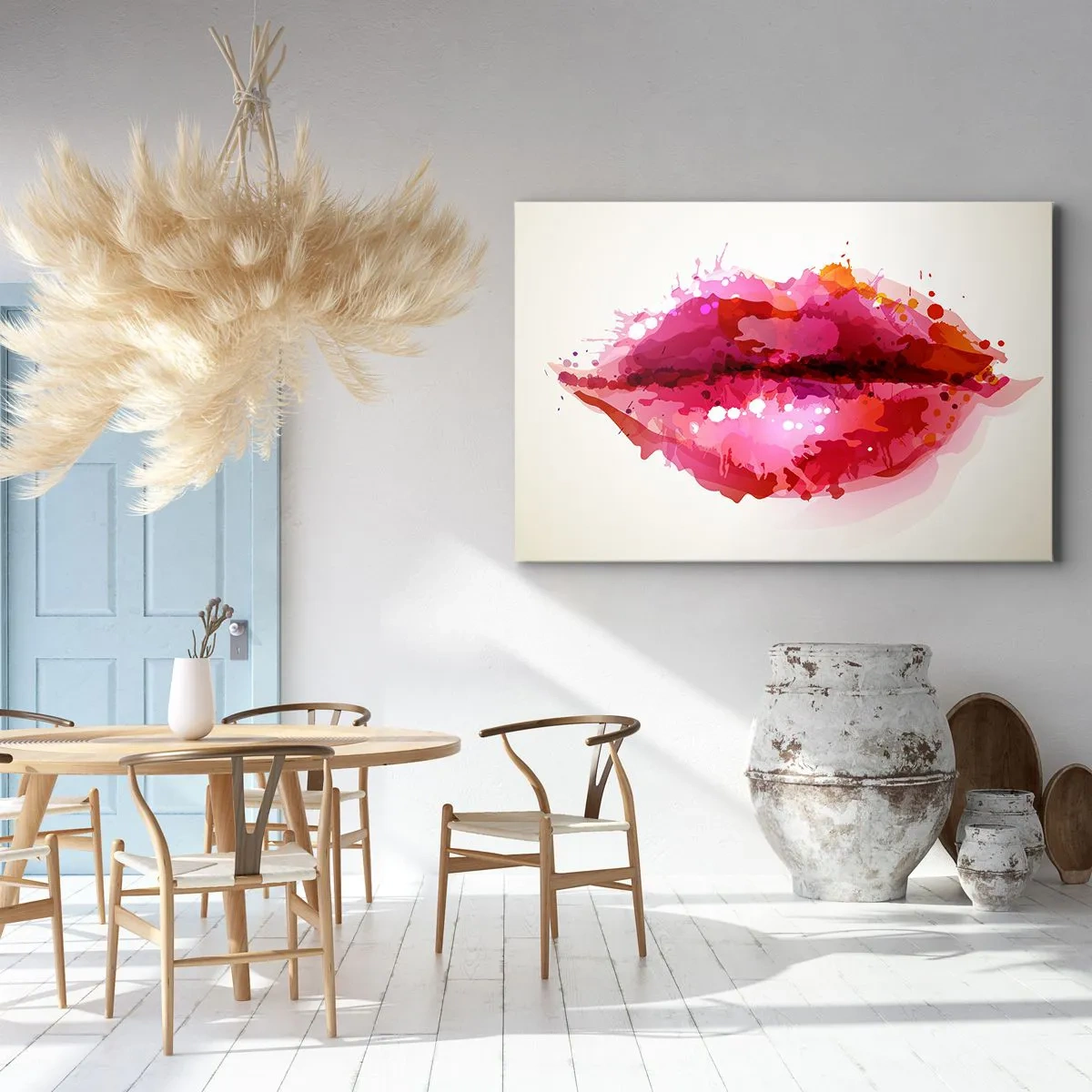Quadro em tela - Mais vermelho que o vermelho - 120x80 cm