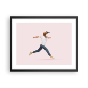 Pôster com moldura preta - Uma pitada de absurdo - 50x40 cm