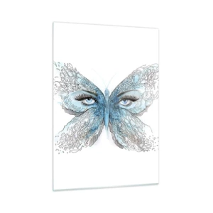Quadro em vidro - Borboleta eros - 50x70 cm
