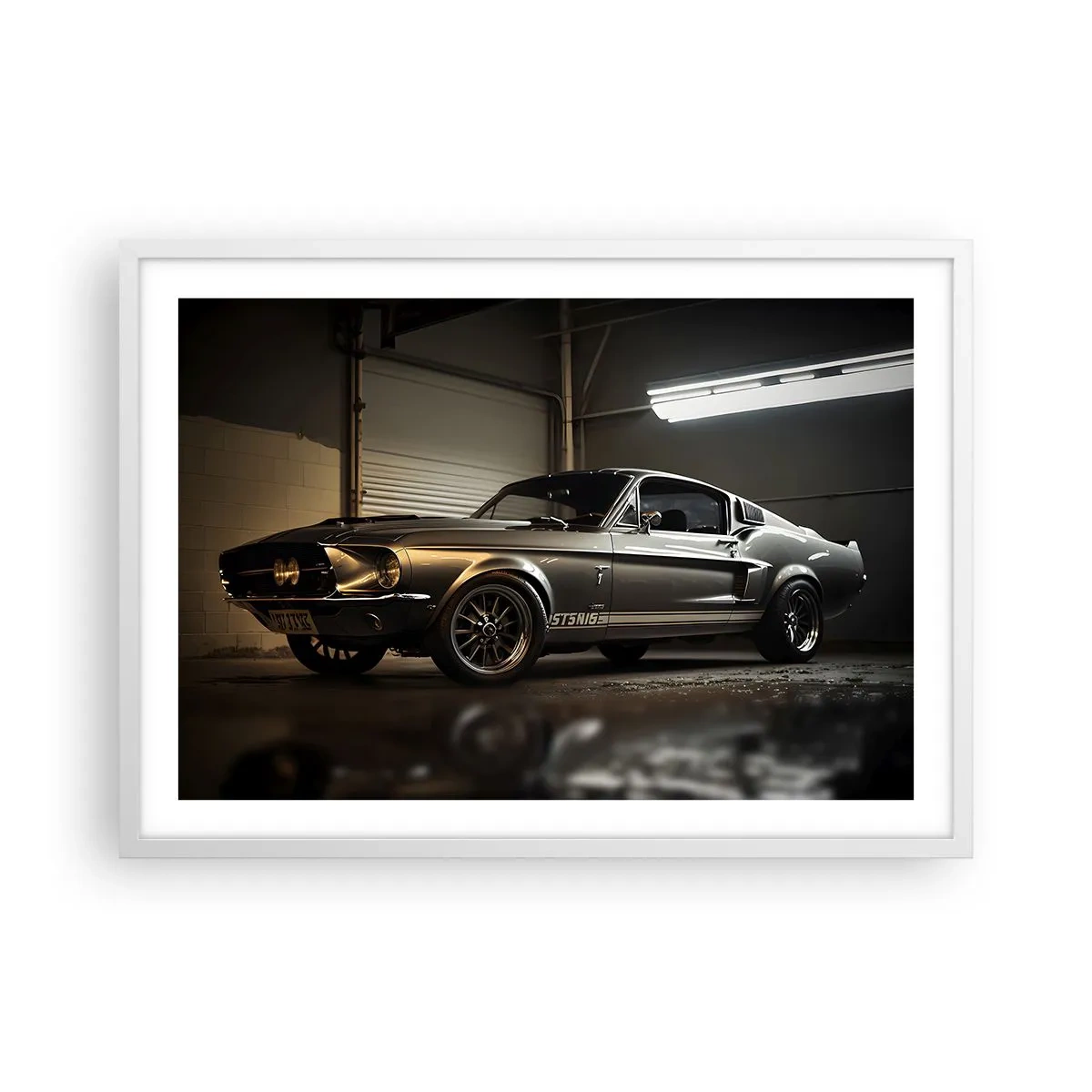 Pôster em moldura branca - De volta ao passado - 70x50 cm