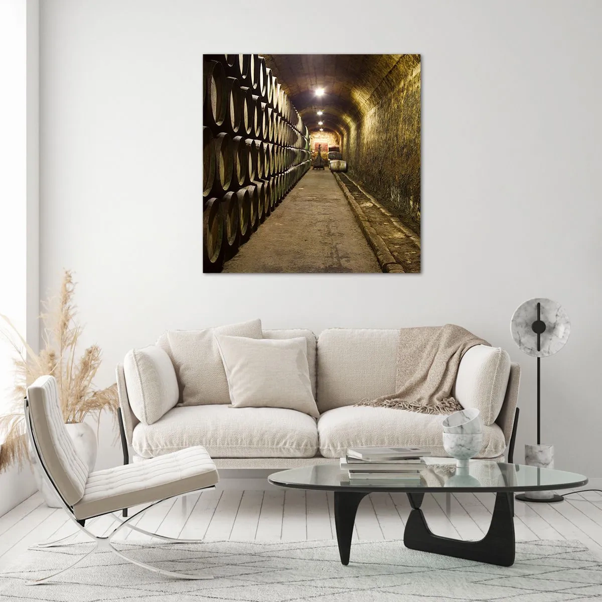 Quadro em vidro - É bom deitar-se - 70x70 cm