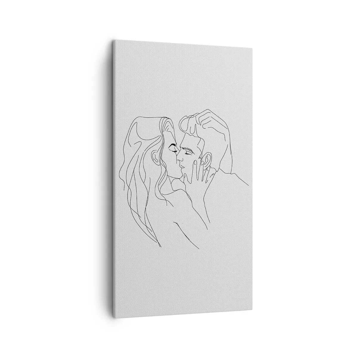 Quadro em tela - Com a mesma linha - 45x80 cm