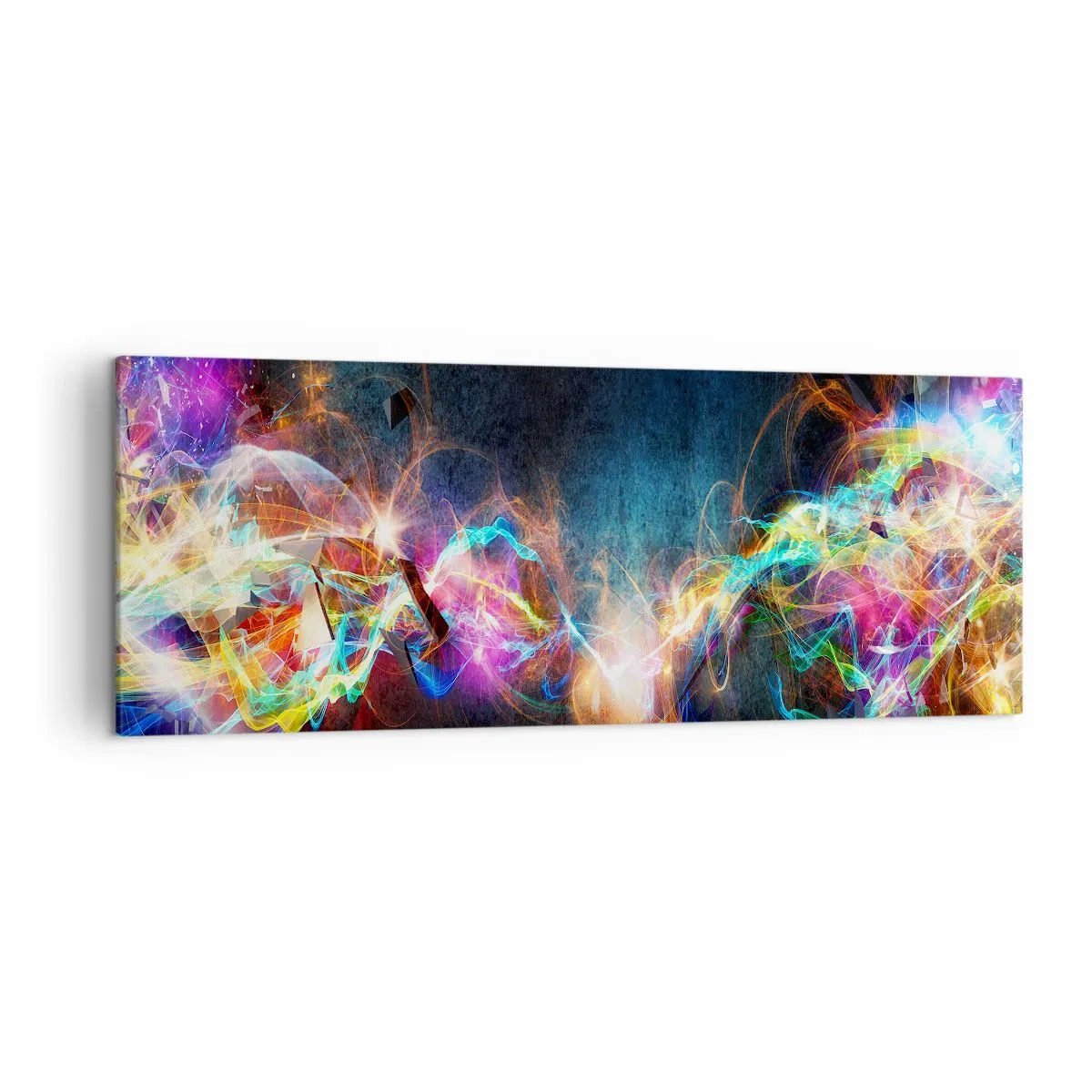 Quadro em tela - Com alegria contra a escuridão - 140x50 cm