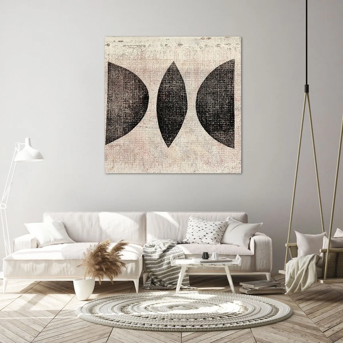 Quadro em tela - Abstração étnica - 50x50 cm