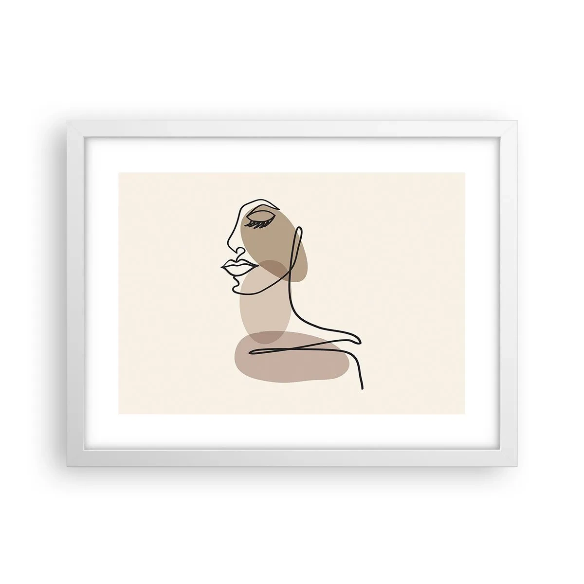 Pôster em moldura branca - Uma certa linha de beleza - 40x30 cm